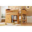 Lit mezzanine avec armoire de rangement, garde-robe et DEL-1693143255-1693143253