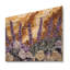 Velours d'été lavande Meadows sur agate II - Décoration murale traditionnelle en bois sur bois de pin naturel-961582044