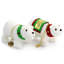 Ensemble de 4 figurines suspendues en peluche