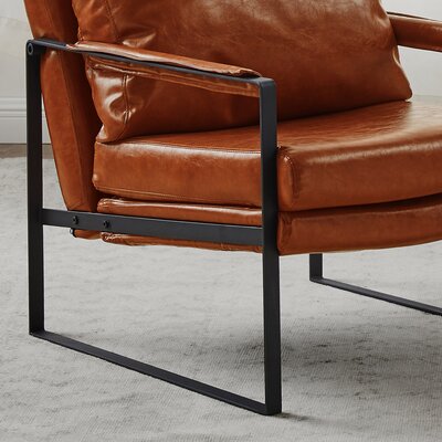 Trent Austin Design® Henricks Vegan Leather Armchair & Reviews | Wayfair
