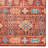 Washable Red and Ivory Machine Woven Area Rug-658139148