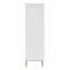 Norna 40" Cabinet In Matte White With Brass Legs