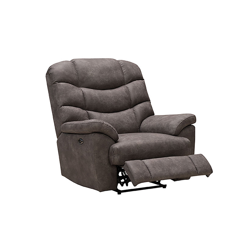 Fauteuil inclinable et oscillant rembourré Sondrea, Métal