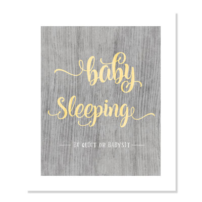 «Rolled Baby Sleeping», impression sur papier