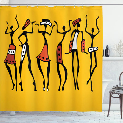 Dalmazio Shower Curtain with Hooks Included