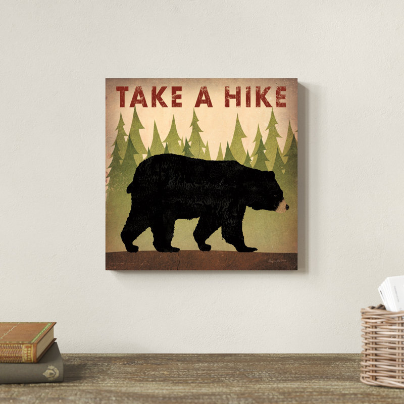 Take A Hike - ours noir, H 12 po x l 12 po x P 1,25 po