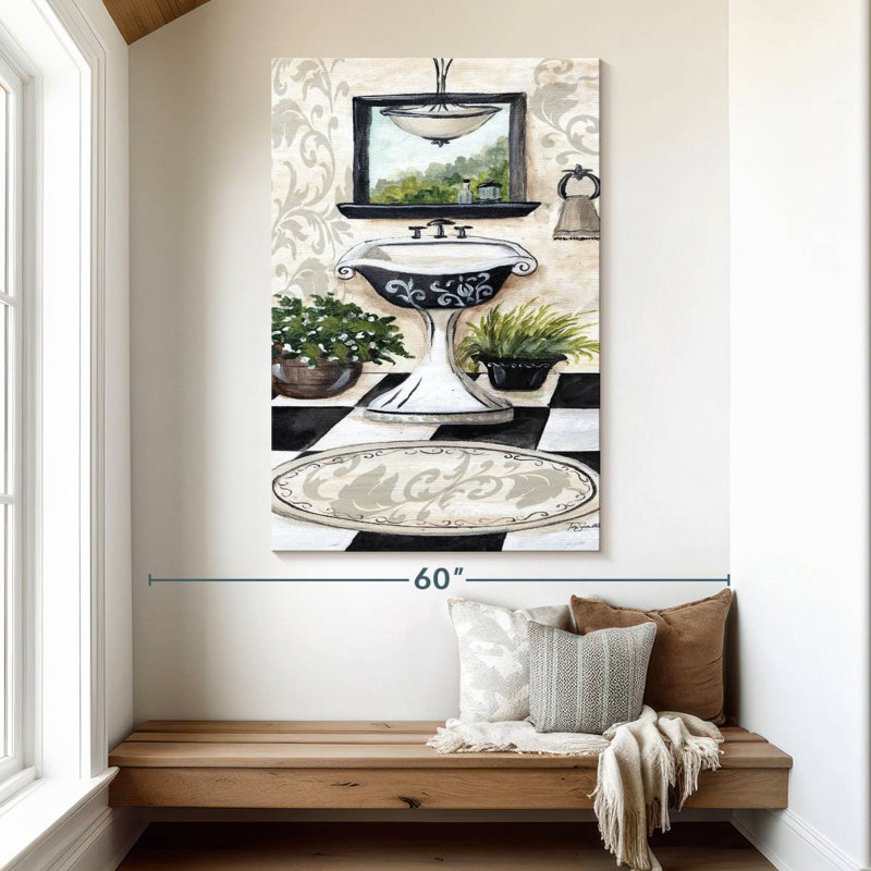 Kerrick BW Bath I, 51" H x 34" W