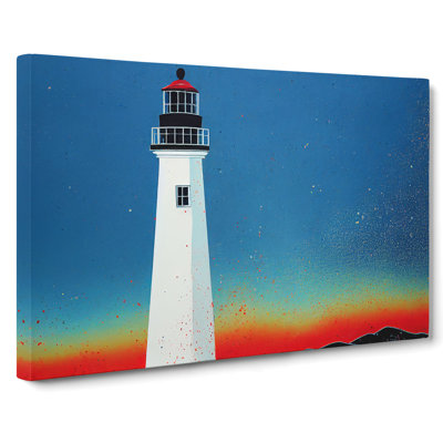 Painted Lighthouse Vol.4 - Wrapped Canvas Painting
