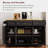 54inch Large Kitchen Island with Rubber Wood Drop Leaf-1559674352