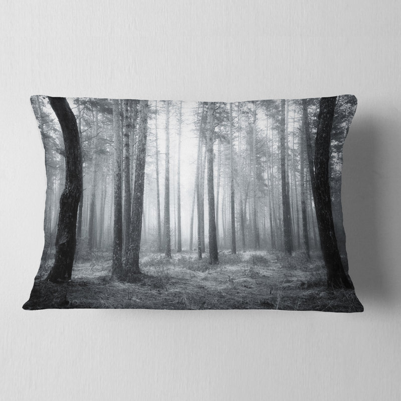 Coussin lombaire forêt à brouillard