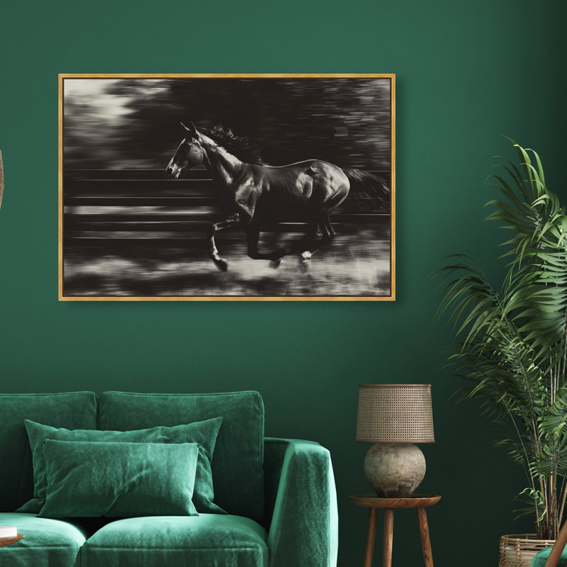 Velocity Unbound Print by Oliver Gal, 31"H x 46"W, Gold Floater Frame
