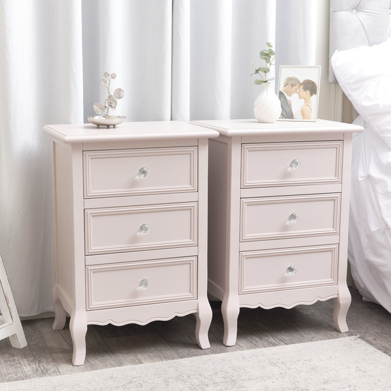 Hilburn 45cm W Manufactured Wood Bedside Table