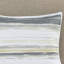 Courtepointe très grand / très grand avec imprimé jaune. Aquarelle rayée pour une chambre à coucher élégante. Microfibre douce et coussins décoratifs, très grand. Tranquille à imprimé paisible-124754851-124754849