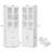 Glass Door Storage Bookcase with Adjustable Shelves and 3 Large Drawers, 71 Inches High, MDF