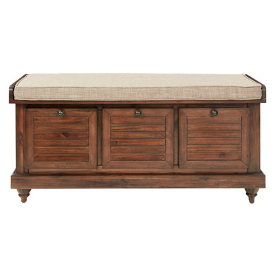 Almira Polyester Blend Upholstered Storage Bench