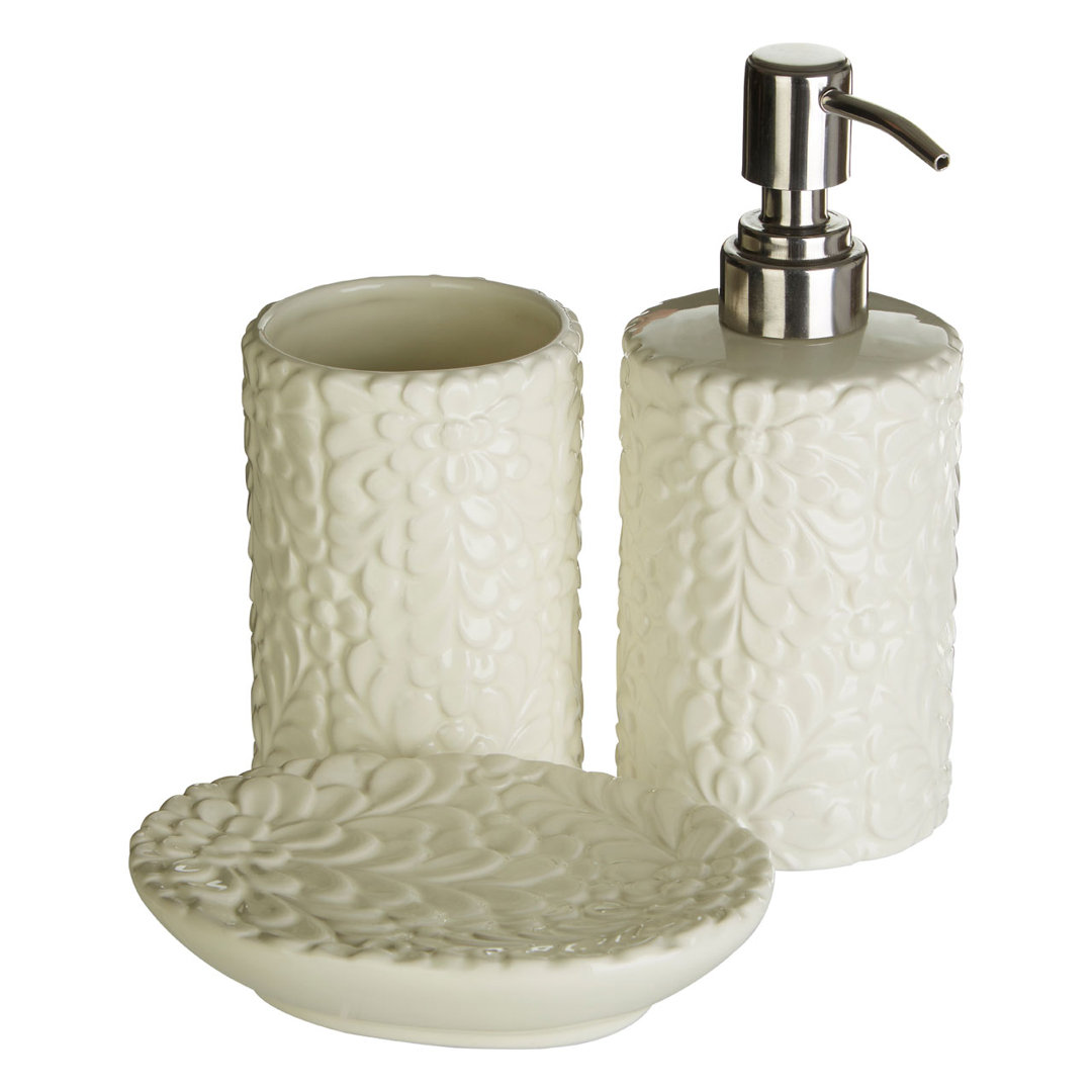 Magnolia Dolomite 3 Piece Bathroom Accessory Set