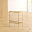 Glass Top End Table
