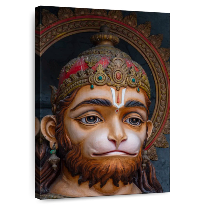 Adol dieu indou Hanuman Idol, H 24 po x l 16 po