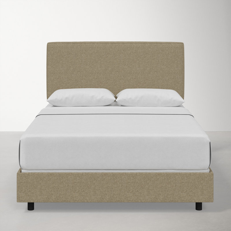 Marquise Upholstered Standard Bed, Zuma Natural Textured Linen, Full