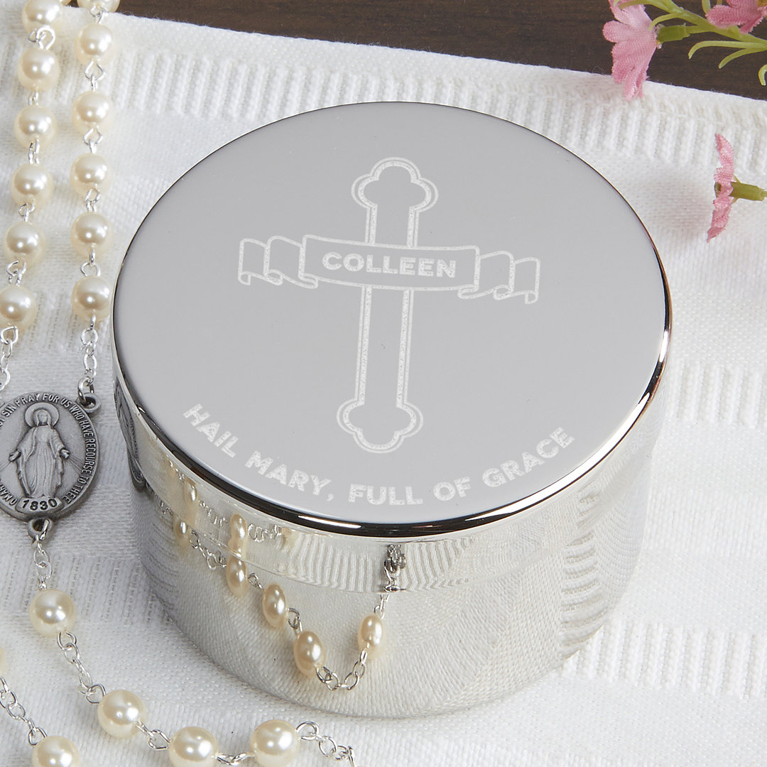 Full of Grace Personalized Rosary Jewelry Box Personalization Mall