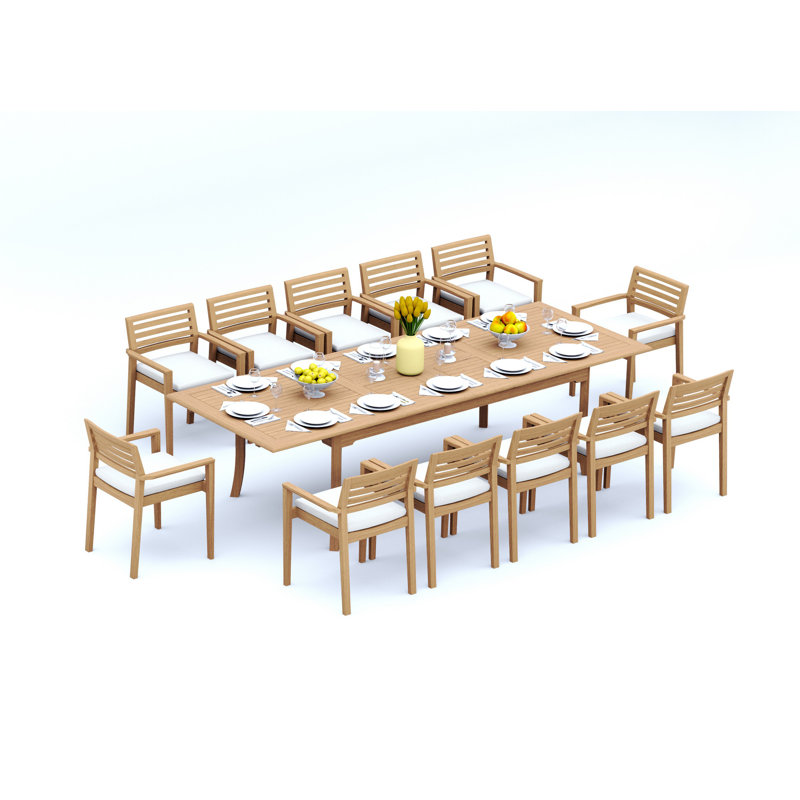 Ensemble repas extérieur pour 12 personnes Bechtel
