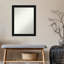 Miroir mural de salle de bain noir non biseauté 21 po x 27 po Avon-1234580682