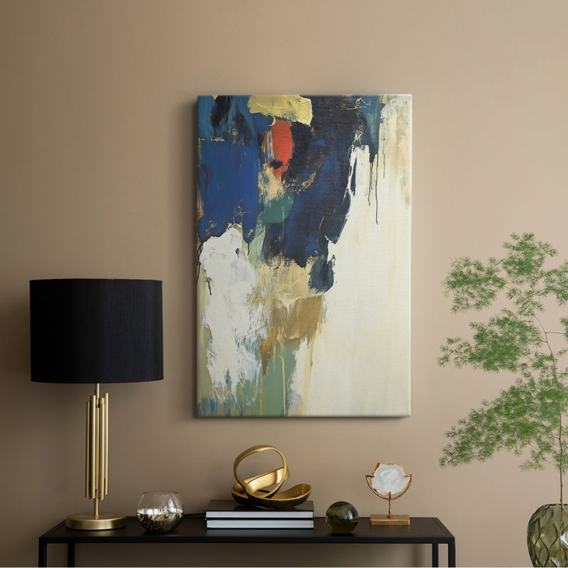 Série ABSTRACT DCCDXIX - Toile tendue avec châssis Premium - Prêt à être accroché, H 18 po x l 12 po