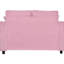 Méridienne moderne rose, coussin moelleux, coussins amovibles, lit de 55 po en méridienne avec coussins amovibles et siège de soutien