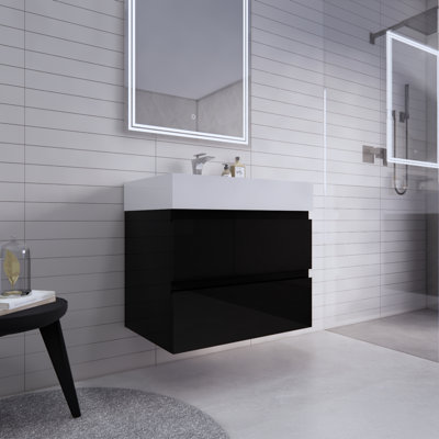 Babajide 29.5'' Single Bathroom Vanity with Acrylic Top
