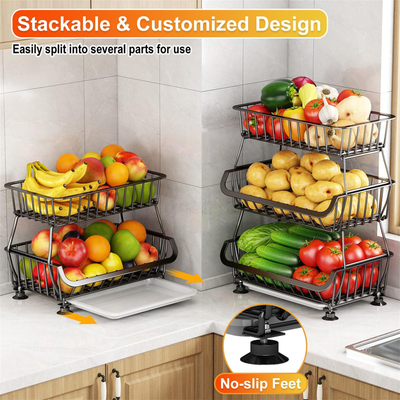 58cm H x 40cm W Rolling Cart with Wheels