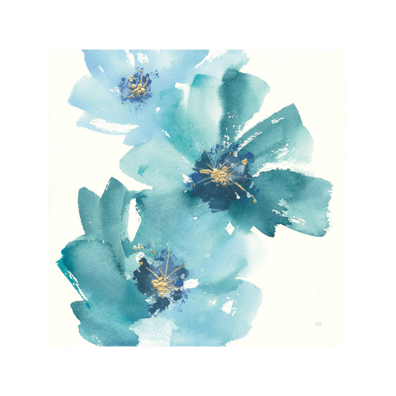 Teal Cosmos Iv by Chris Paschke - Wrapped Canvas Painting, 45.72 cm H x 45.72 cm W x 3.175 cm D