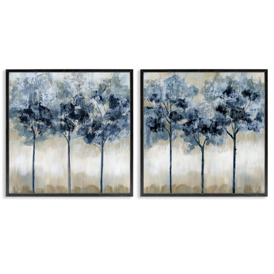 «Dappled Tree Impressions», ensemble de 2 impressions giclées encadrées, design par Nan