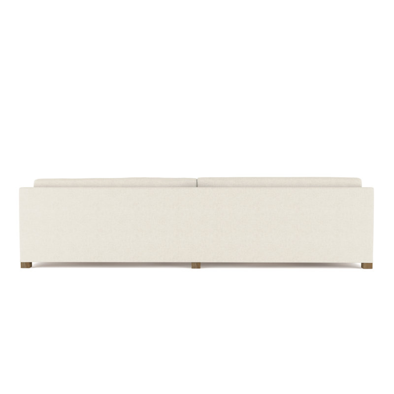 Madison Sofa, 33" H x 120" W x 38" D, Crushed Velvet Alabaster, Natural