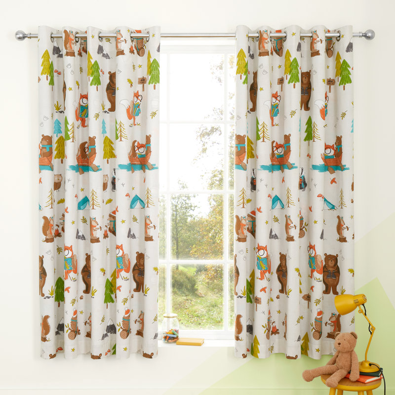 Woodland Adventure Fully Reversible Curtains