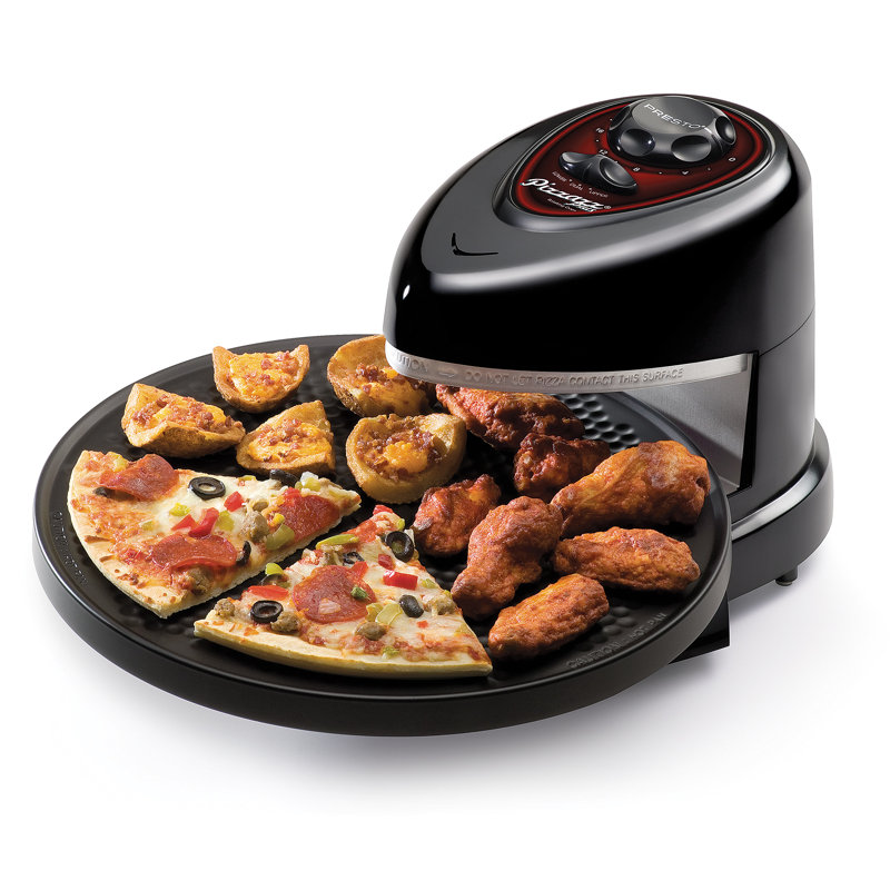 Presto Pizzazz Plus Rotating Pizza Oven, Bake 7-12" Pizzas, Wings, Rolls & More