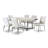 Everleigh 6 - Person Solid Wood Top Trestle Base Dining Set