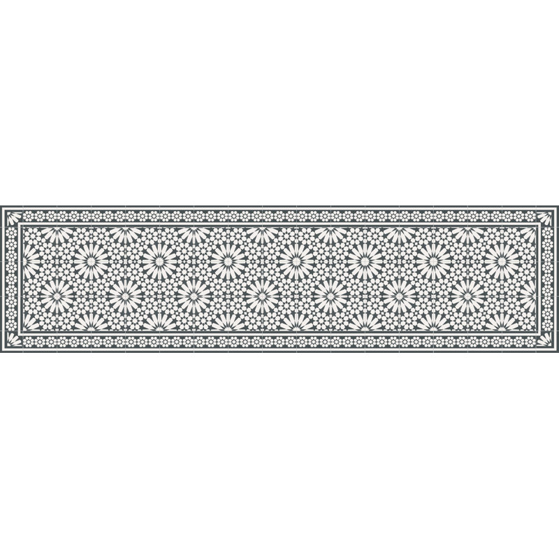 Golbus Vinyl Machine Printed Area Rug, Rectangle 2'2" x 8'2.4"