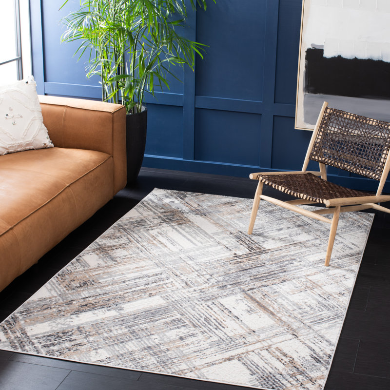 Cathlino 100 Performance Abstract Rug, Rectangle 4' x 6'
