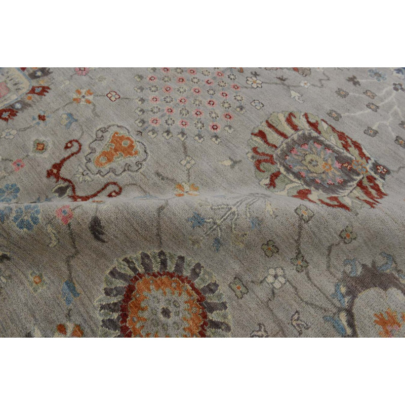 Transitional One-of-a-Kind Rectangle 8'8" X 10' Hand Knotted Area Rug