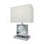 Pièce maîtresse carrée en cristal 22 "avec veilleuse + port USB + prise de courant-271123698-271123699