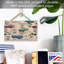 Route 66, carte sur bois, art textuel