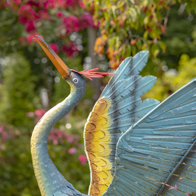 Crossman Bird Metal Garden Statue