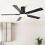 Ventilateur de plafond encastré noir 52 pouces Mordern-1207026139