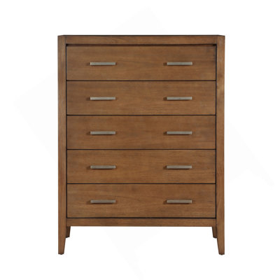 Commode 5 pièces en bois brun clair