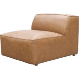 Foley Genuine Leather Slipper Chair