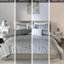 Édredon élégant / double avec tissu carré gris et argent à imprimé tonnerre-120218467-120218469