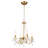 4 - Light 15.7" Wide Vintage Small Candle Style Classic Chandelier with Crystal Accents for Foyer Entryway Living Room-440521816