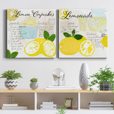 " Lemon Cupcakes " 2 - Pieces