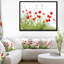 «Poppies on White Fond», reproduction de photo sur toile tendue encadrée-26689527