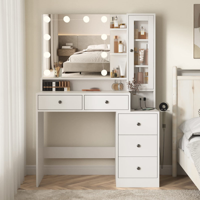 Coiffeuse Eislee, Blanc